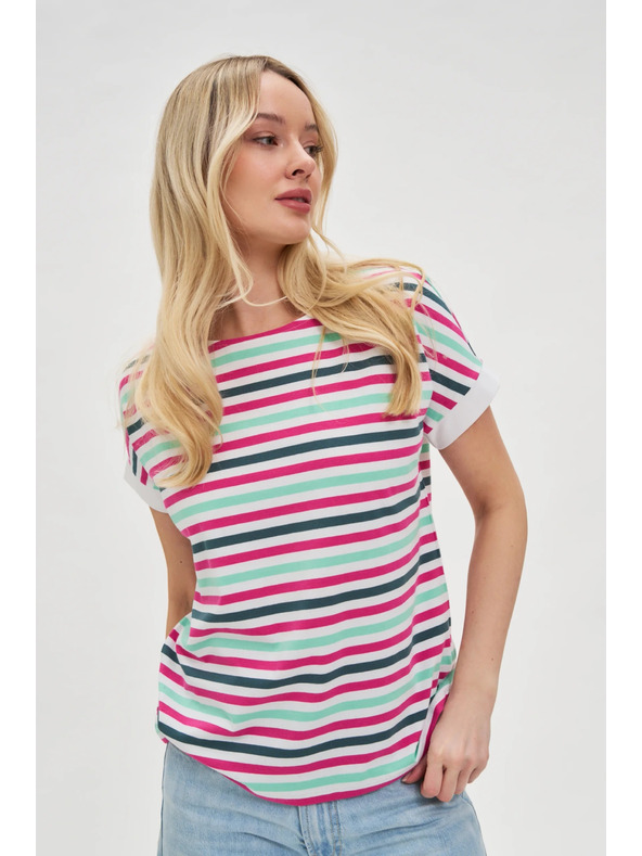 Moodo Dámske pruhované tričko Moodo