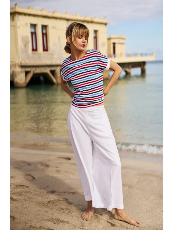 Moodo Dámske pruhované tričko