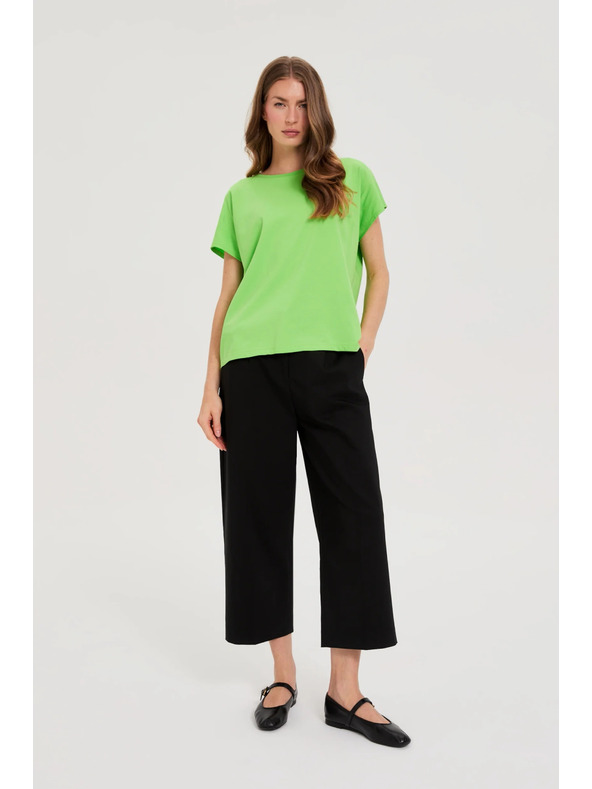 Moodo Dámske bavlnené tričko Moodo – svetlozelené