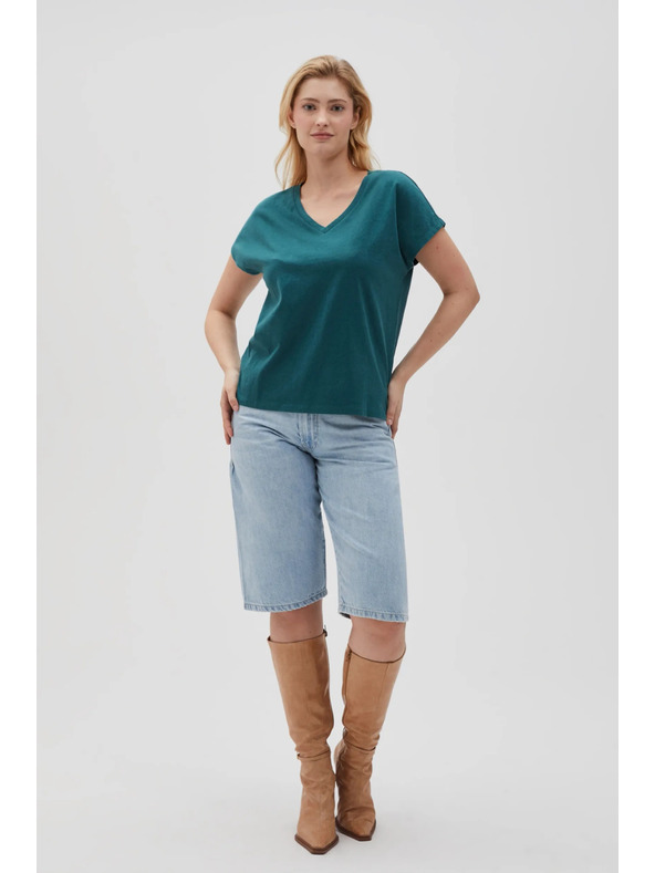 Moodo Dámske tričko Moodo – petrolejové