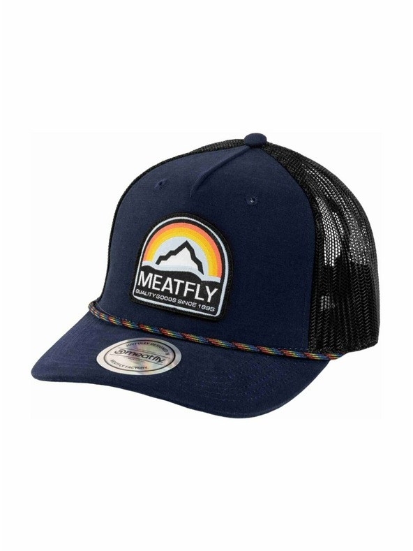 Meatfly Meatfly šiltovka Hawkye Trucker Navy Blue Rainbow | Modrá |