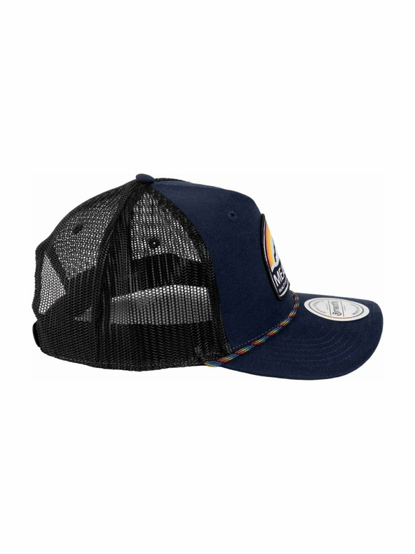 Meatfly Meatfly šiltovka Hawkye Trucker Navy Blue Rainbow | Modrá |