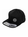 Meatfly Meatfly šiltovka Gruman Premium Snapback White Round / Black | Čierna
