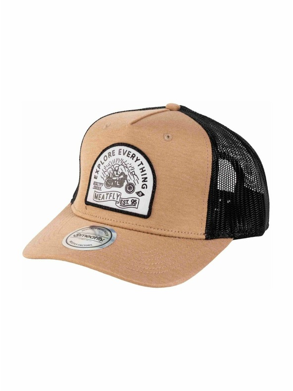 Meatfly Meatfly šiltovka Corey Trucker Beige Explore | Čierna |