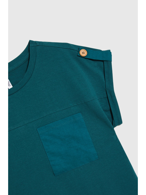 Moodo Dámske tričko Moodo – petrolejové