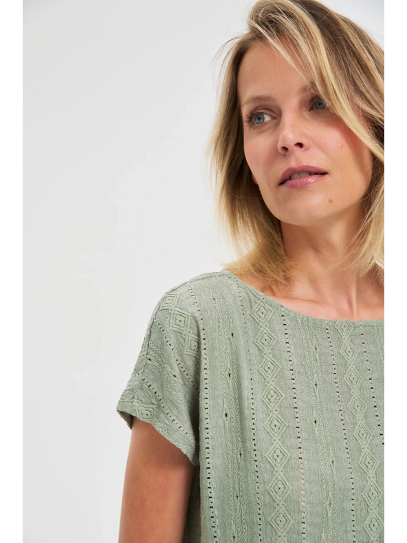 Moodo Dámske tričko Moodo – olivová