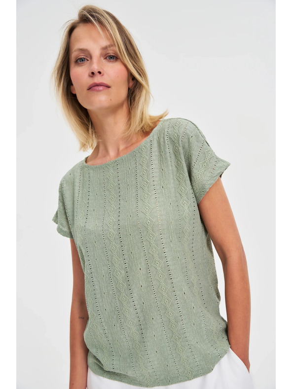 Moodo Dámske tričko Moodo – olivová