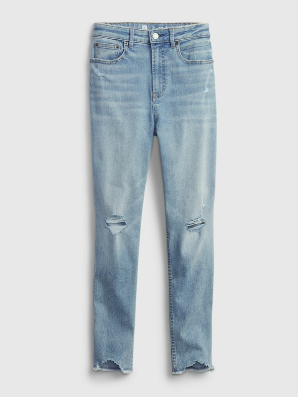 GAP Teen džínsy sky high rise skinny ankle GAP