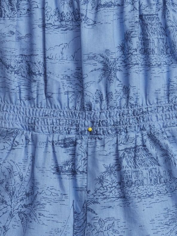 GAP Baby ľanový vzorovaný overal GAP