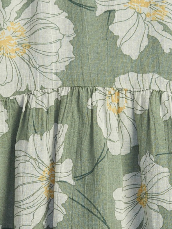 GAP Detské kvetované šaty GAP