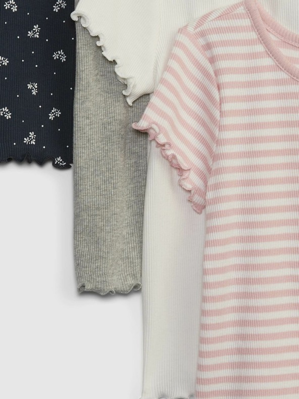 GAP Baby rebrované tričká, 4 ks GAP