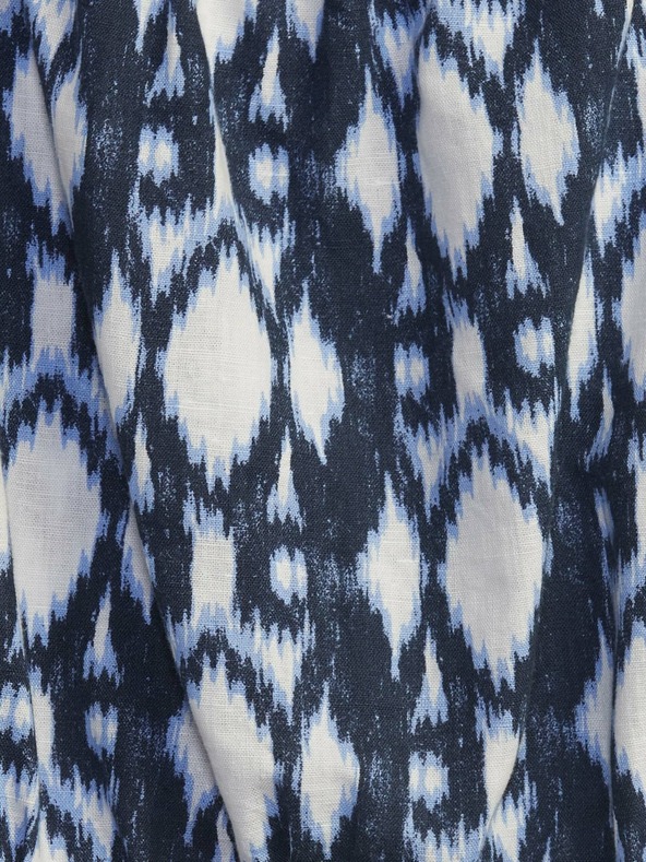 GAP Detský ľanový vzorovaný overal GAP