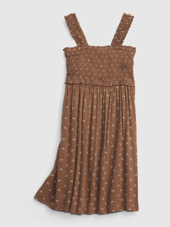 GAP Detské šaty so žabičkovaním GAP