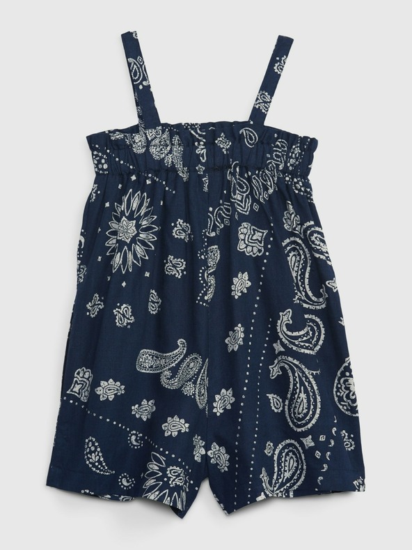 GAP Baby ľanový vzorovaný overal GAP