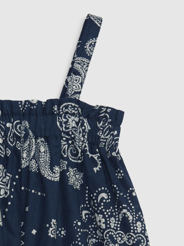 GAP Baby ľanový vzorovaný overal GAP