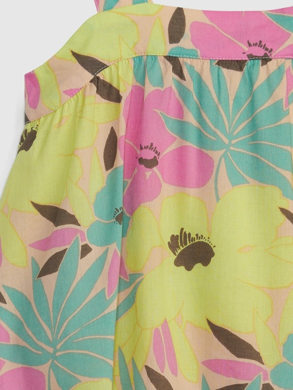 GAP Baby kvetované šaty na ramienka GAP