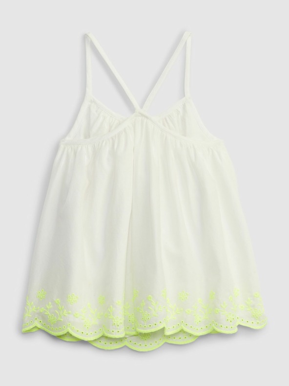 GAP Baby plátený top s madeirou GAP