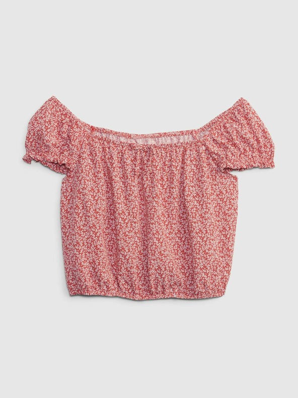 GAP Detský top s nariasenými rukávmi GAP