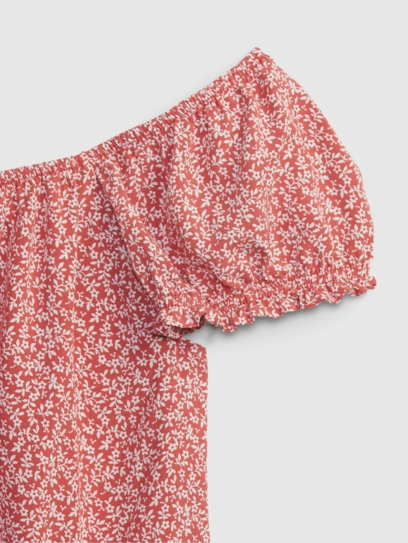 GAP Detský top s nariasenými rukávmi GAP