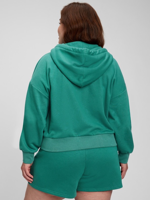 GAP Mikina na zips a s kapucňou crop GAP