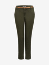 Orsay Khaki skrátené chino nohavice s opaskom ORSAY