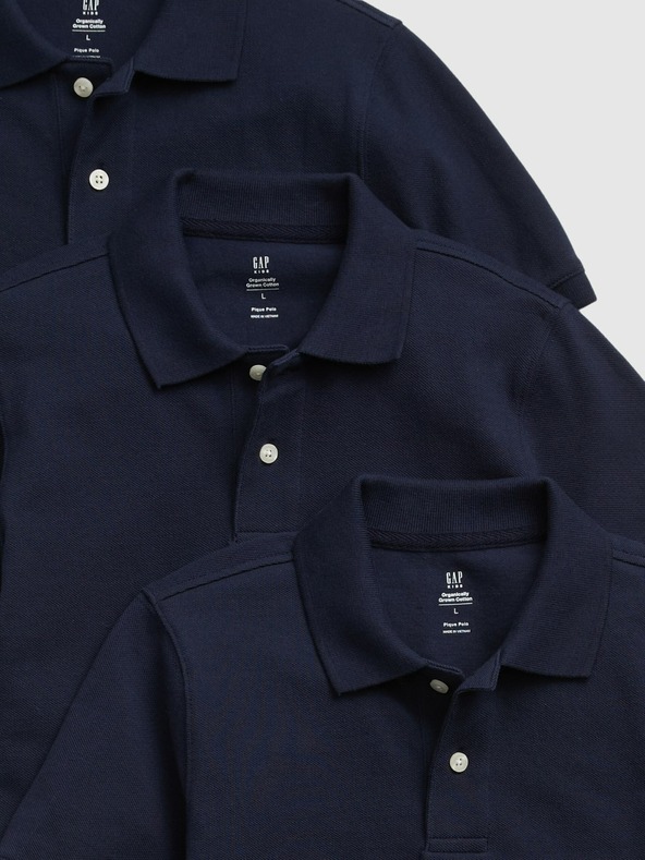 GAP Detské polo tričká uniform organic, 3 ks GAP
