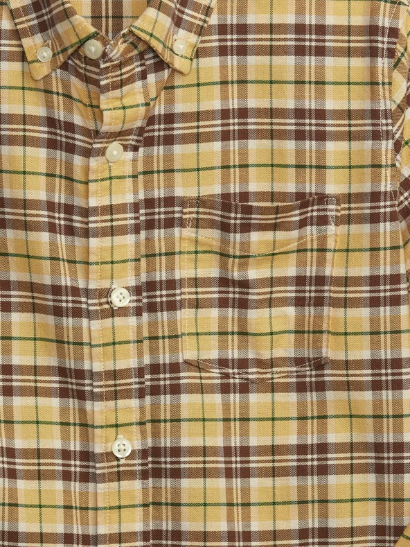 GAP Detská kockovaná košeľa oxford GAP