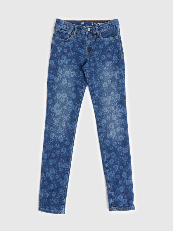 GAP Detské džínsy skinny floral GAP