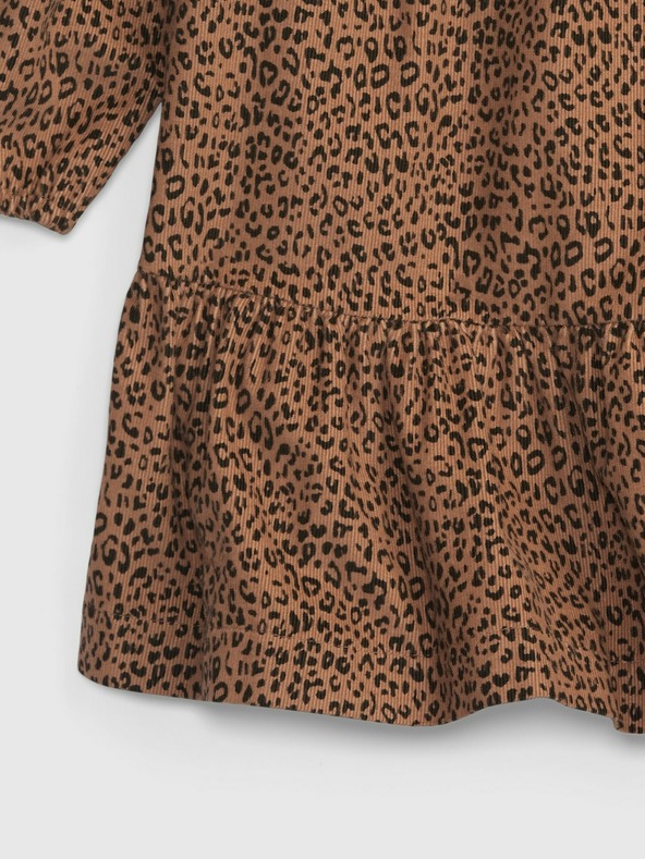 GAP Baby šaty se vzorom leopard GAP