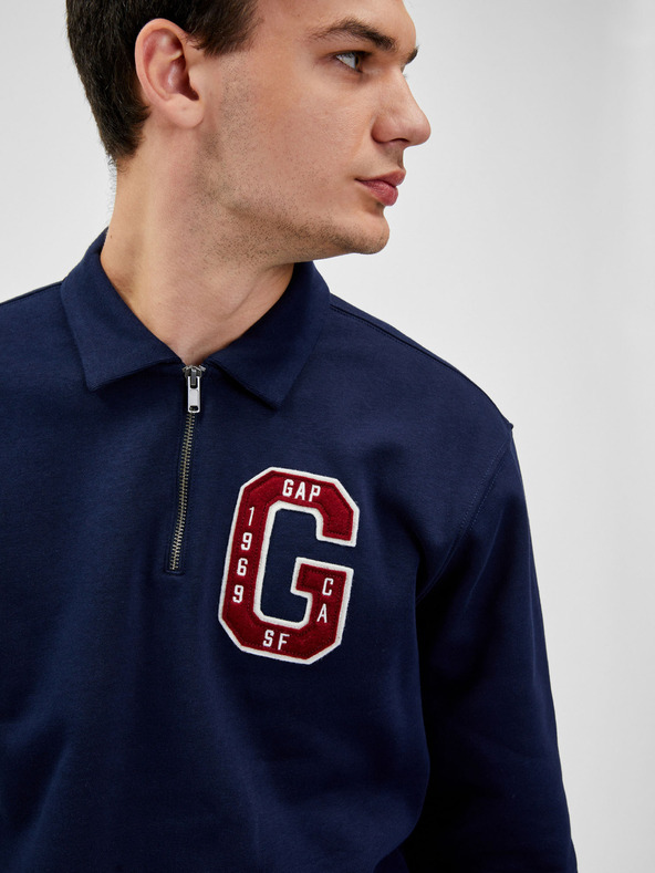 GAP Mikina s golierom na zips GAP