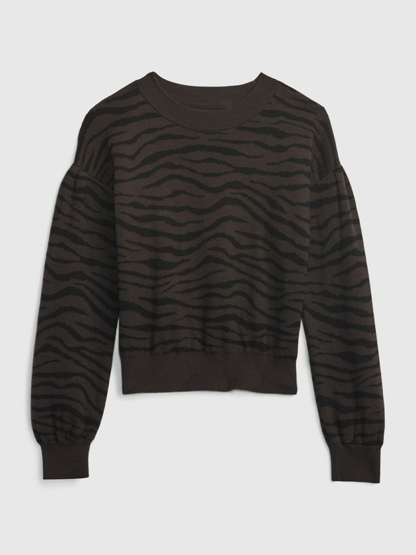 GAP Detský bavlnený sveter zebra GAP