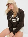 GAP Detská mikina s logom a fleece GAP