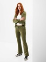GAP Zamatové tepláky flare mid rise GAP