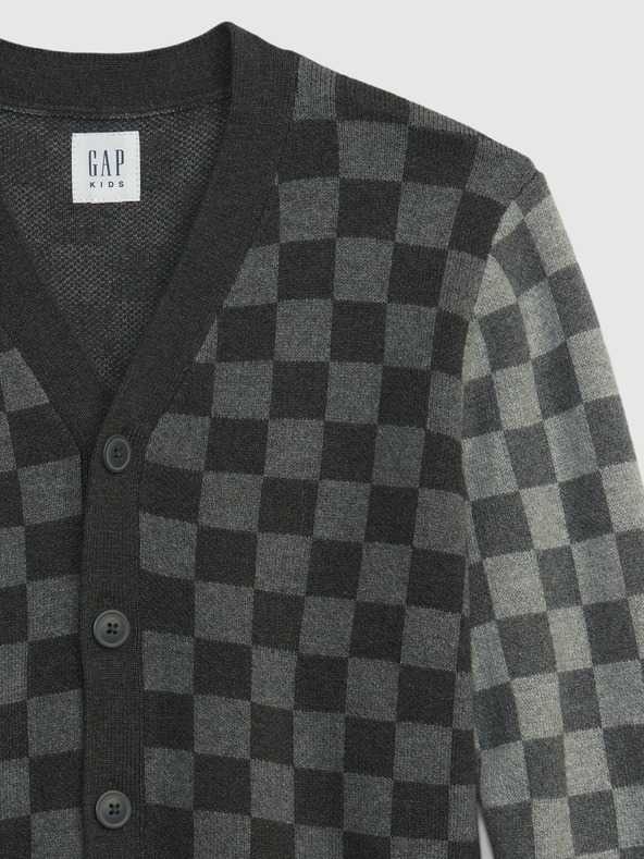 GAP Detský kardigan šachovnice GAP