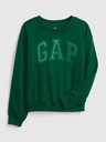 GAP Detská mikina s logom a fleece GAP