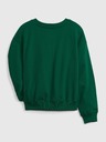 GAP Detská mikina s logom a fleece GAP