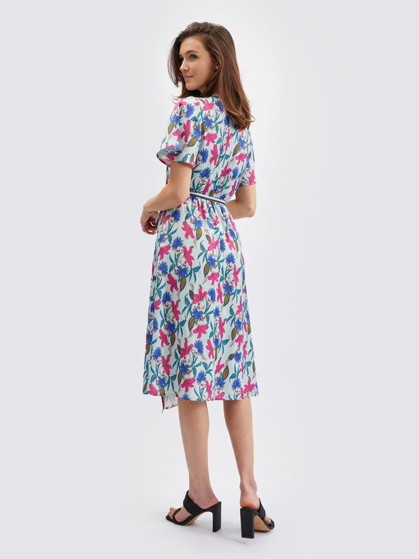 Orsay Ružovo-modré dámske šaty s kvetmi ORSAY