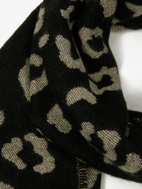 Orsay Čierna dámska vzorovaná šatka ORSAY