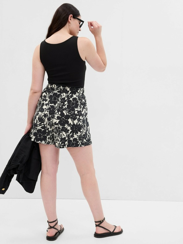 GAP Ľanové vzorované kraťasy GAP