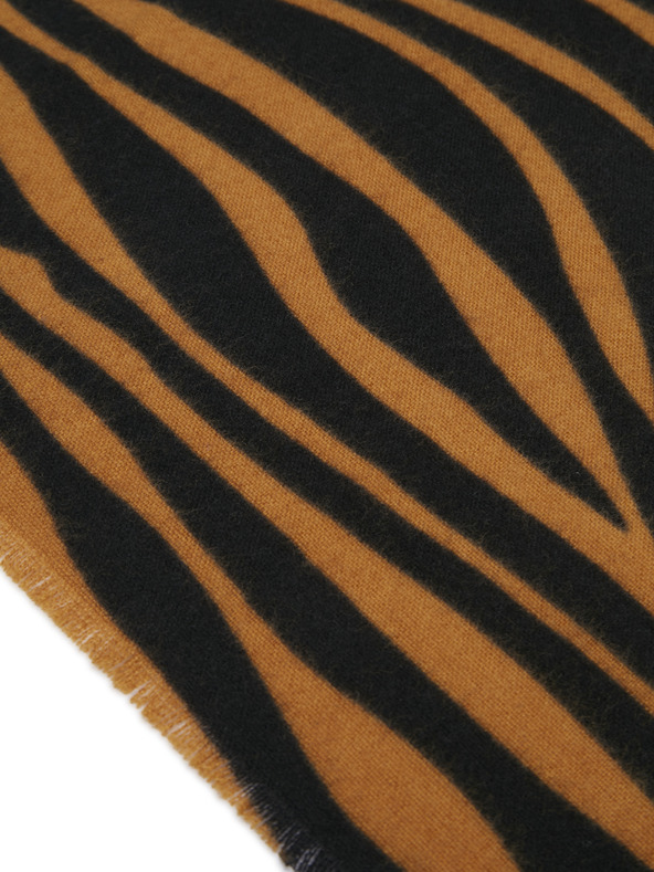 Orsay Čierno-hnedý dámsky vzorovaný šál ORSAY