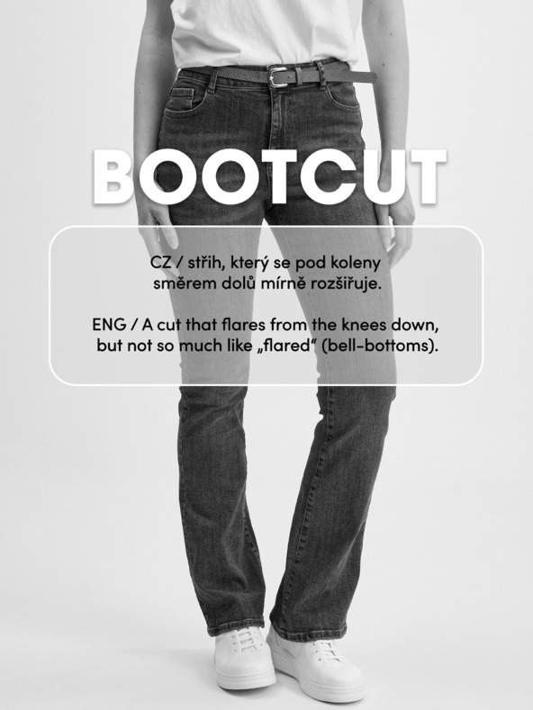 Orsay Čierne dámske bootcut džínsy ORSAY