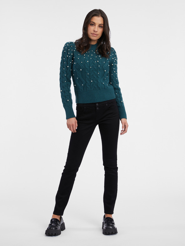 Orsay Petrolejový dámsky sveter ORSAY