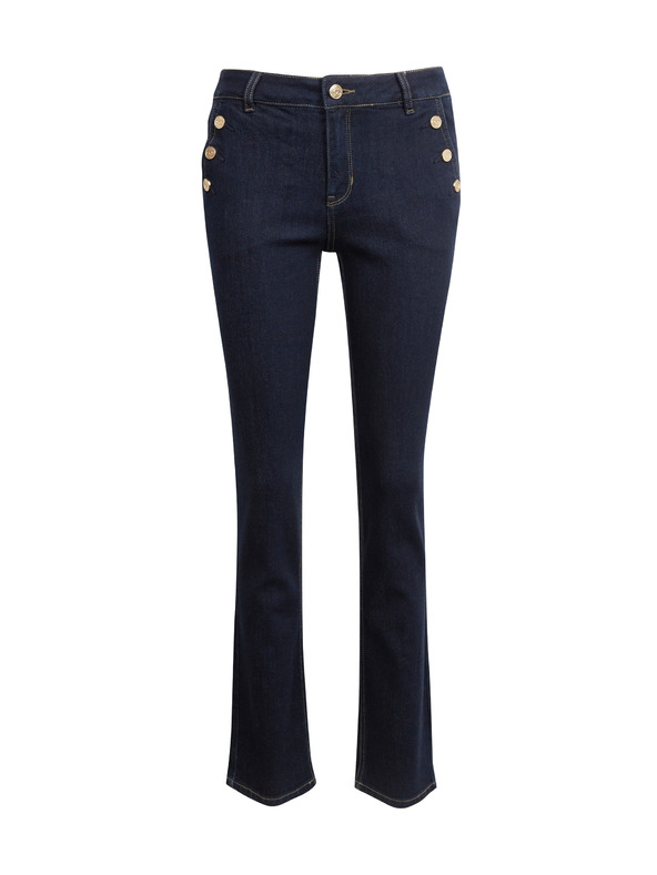 Orsay Tmavomodré dámske džínsy rovného strihu ORSAY
