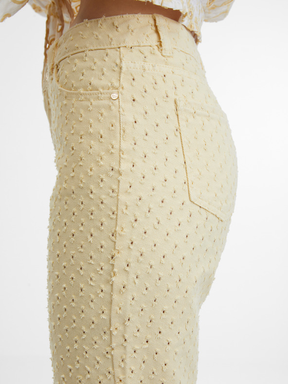 Orsay Žlté dámske nohavice ORSAY