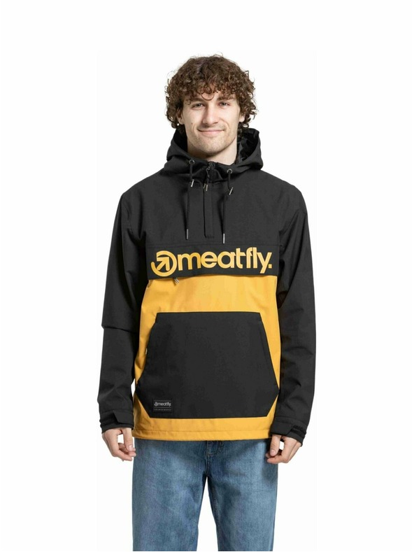 Meatfly Meatfly pánska street bunda Garen Black / Camel |