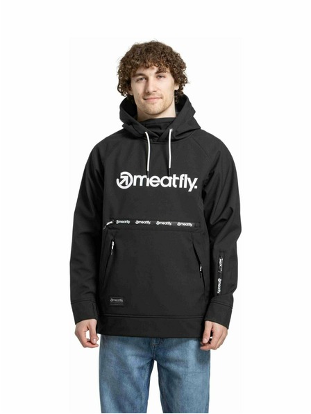 Meatfly Meatfly pánska softshell bunda Jax Black / White |