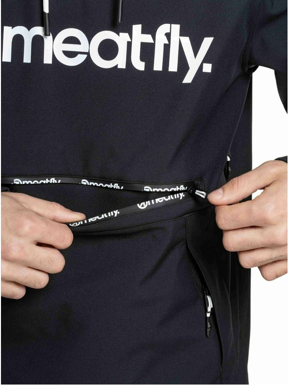 Meatfly Meatfly pánska softshell bunda Jax Black / White |