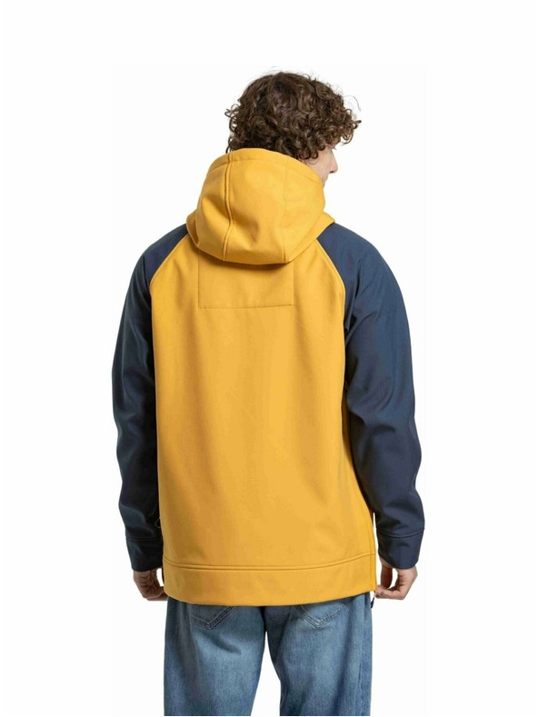 Meatfly Meatfly pánska softshell bunda Jax Saphire Blue / Camel |