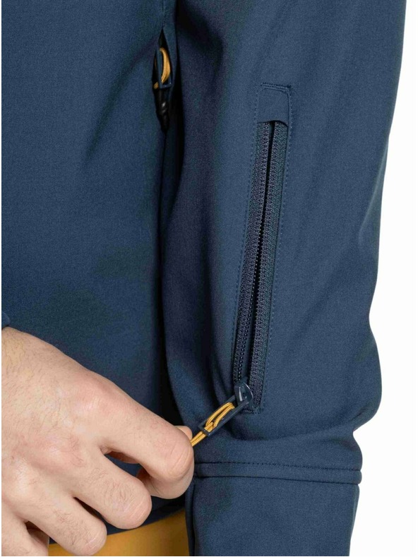 Meatfly Meatfly pánska softshell bunda Jax Saphire Blue / Camel |