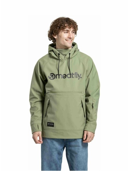 Meatfly Meatfly pánska softshell bunda Jax Olive / Black |